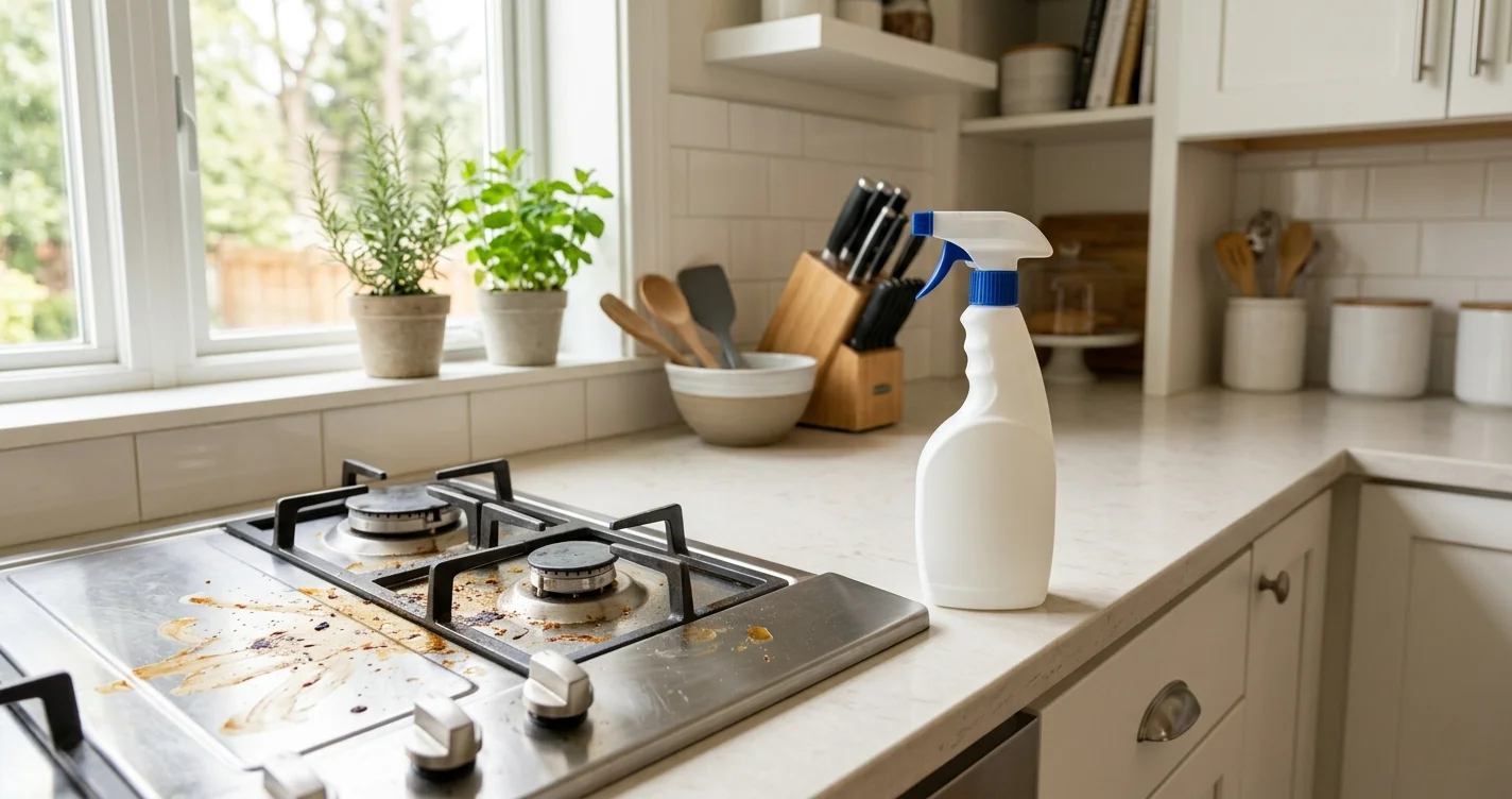 【2026】廚房重油汙清潔劑推薦｜4款實測，瓦斯爐陳年油垢一噴就掉