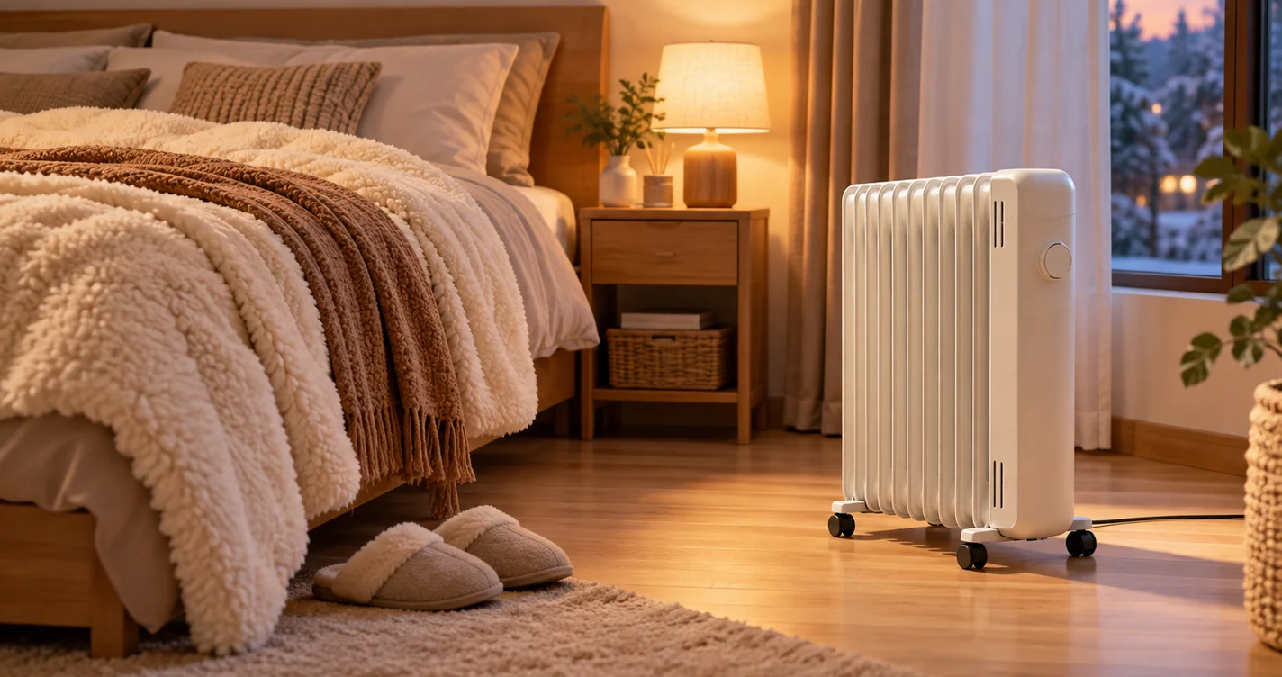【2026】電暖器推薦|陶瓷、葉片、對流、碳素怎麼選?5款比較+電費與安全須知,1,380元起